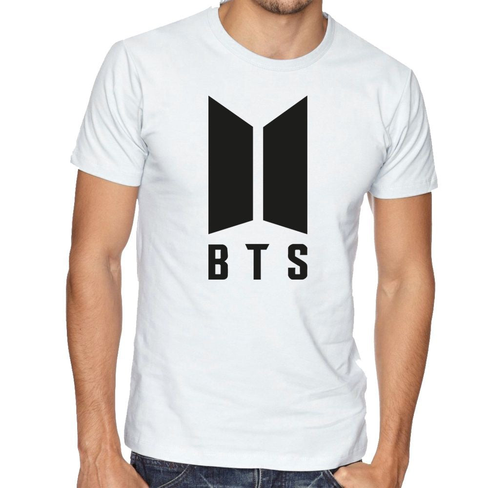 BTS Logo White T Shirt