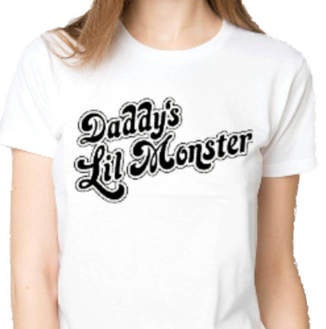 Dady's Lil Monster Harley Quinn T-Shirt batman joker movies comics marvel fashion women men Kuwait Anbro2