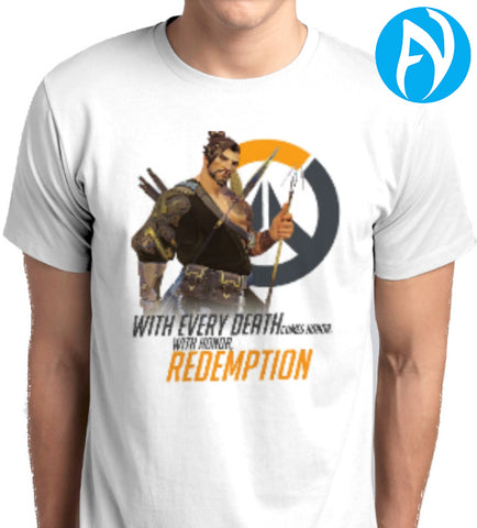 Overwatch Hanzo With Honor Redemption T-Shirt