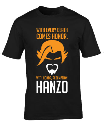 Overwatch Hanzo Redemption Tshirt Custom Printing Fashion Clothing Apparel Men Women Kids