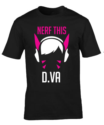 Overwatch D-Va Custom Printed Tshirt Apparel Clothing Men Women Fashion Stylish 