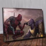 Thanos and Dead Pool (50cmx70cm) Printed Canvas