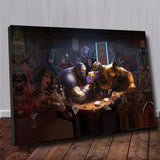 Thanos and Dooms day (50cmx70cm) Printed Canvas