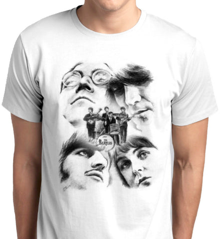 The Beatles Custom Printed T-Shirts Men Fashion Apparel Clothing Music Pop Rock printed at ANBRO2 Kuwait 