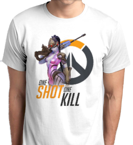 Overwatch Widowmaker One Shot One Kill T-Shirt fashion men women tshirt custom printed ANBRO2 Kuwait