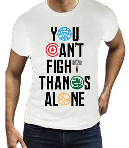 You can't Fight Thanos Alone (White) T-Shirt